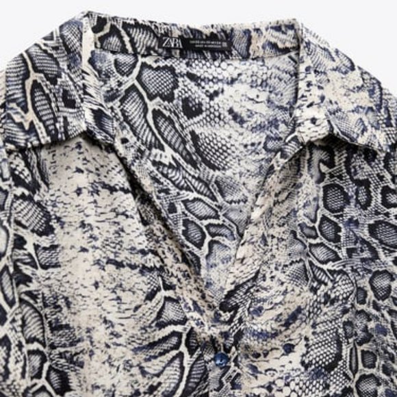 Zara Animal Print Mini Dress Size L, XL - Picture 6 of 6